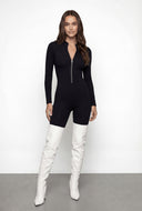 Zip Front Long Sleeve Catsuit