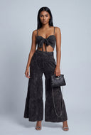 Tie-Front Wide Leg Jumpsuit