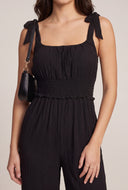 Smocked Waist Jumpsuit