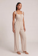 Smocked Waist Jumpsuit