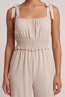 Smocked Waist Jumpsuit