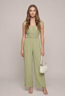 Smocked Waist Jumpsuit