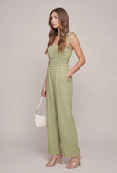 Smocked Waist Jumpsuit