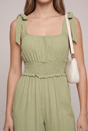 Smocked Waist Jumpsuit