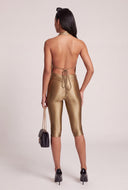 Plunge Capri Jumpsuit