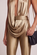 Plunge Capri Jumpsuit