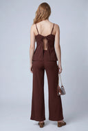 Textured Keyhole Jumpsuit