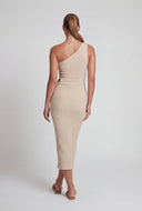 Daisy Cutout One Shoulder Maxi Dress