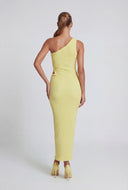 Daisy Cutout One Shoulder Maxi Dress