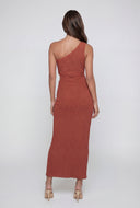 Daisy Cutout One Shoulder Maxi Dress