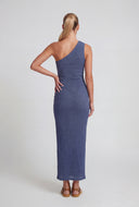 Daisy Cutout One Shoulder Maxi Dress