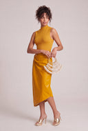 Vegan Leather Asymmetrical Dress