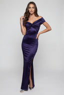 Violeta Twist Front Off The Shoulder Maxi Dress