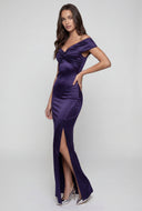 Violeta Twist Front Off The Shoulder Maxi Dress