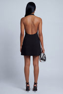 Studded Halter Mini Dress