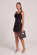 Floral Applique Mini Dress