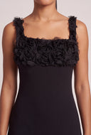 Floral Applique Mini Dress