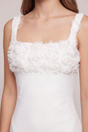 Floral Applique Mini Dress