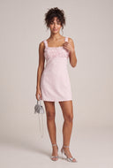 Floral Applique Mini Dress