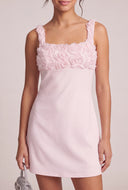 Floral Applique Mini Dress