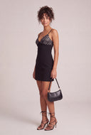 Floral Sequin Mini Dress