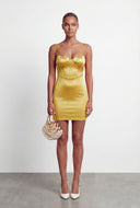 Mercy Satin Sweetheart Bustier Mini Dress