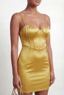 Mercy Satin Sweetheart Bustier Mini Dress