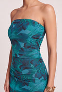 Floral Strapless Maxi Dress