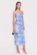 Floral Strapless Maxi Dress