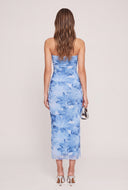 Floral Strapless Maxi Dress