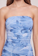 Floral Strapless Maxi Dress