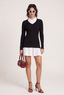 Naya Layered Look Sweater Dress