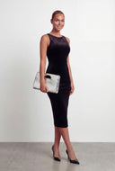 Sierra Velvet Keyhole Back Midi Dress