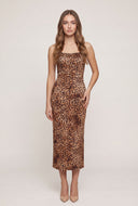 Leopard Print Cami Maxi Dress