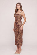 Leopard Print Cami Maxi Dress