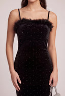 Glam Velvet Midi Dress