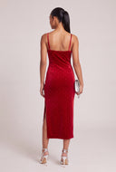 Glam Velvet Midi Dress