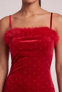 Glam Velvet Midi Dress