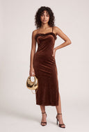 Glam Velvet Midi Dress