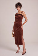 Glam Velvet Midi Dress