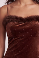 Glam Velvet Midi Dress
