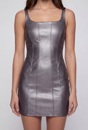 Ramona Square Neck Pintuck Bodycon Dress