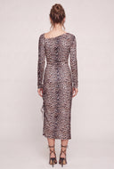 Leopard Print Asymmetrical Dress