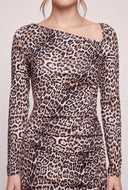 Leopard Print Asymmetrical Dress