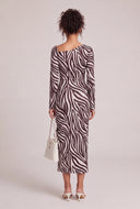 Zebra Print Asymmetrical Dress