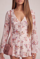 Floral Long Sleeve Romper