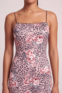 Leopard Floral Maxi Dress