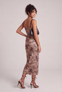 Cheetah Print Midi Dress