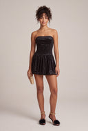 Glitter Strapless Bubble Dress