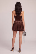 Glitter Strapless Bubble Dress